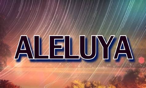 que significa aleluya.